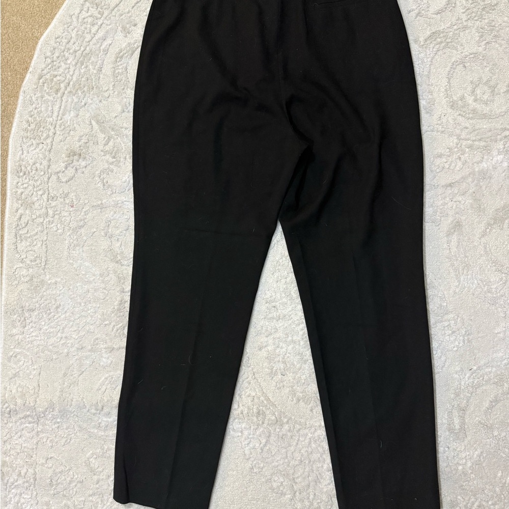 Bogner Virgin Wool Pants Women US 14 Long Black Tailored Luxury Dress Trousers - Picture 8 of 8